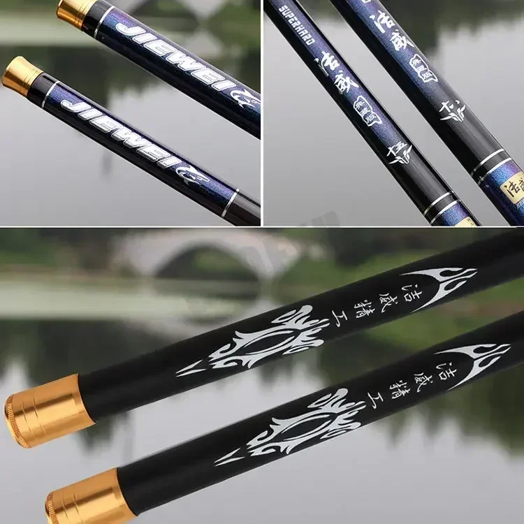 3.6M/4.5M/5.4M/6.3M Super Light long Hard Carbon Fiber Hand Fishing Rod high quality Telescopic Fishing Pole Stream