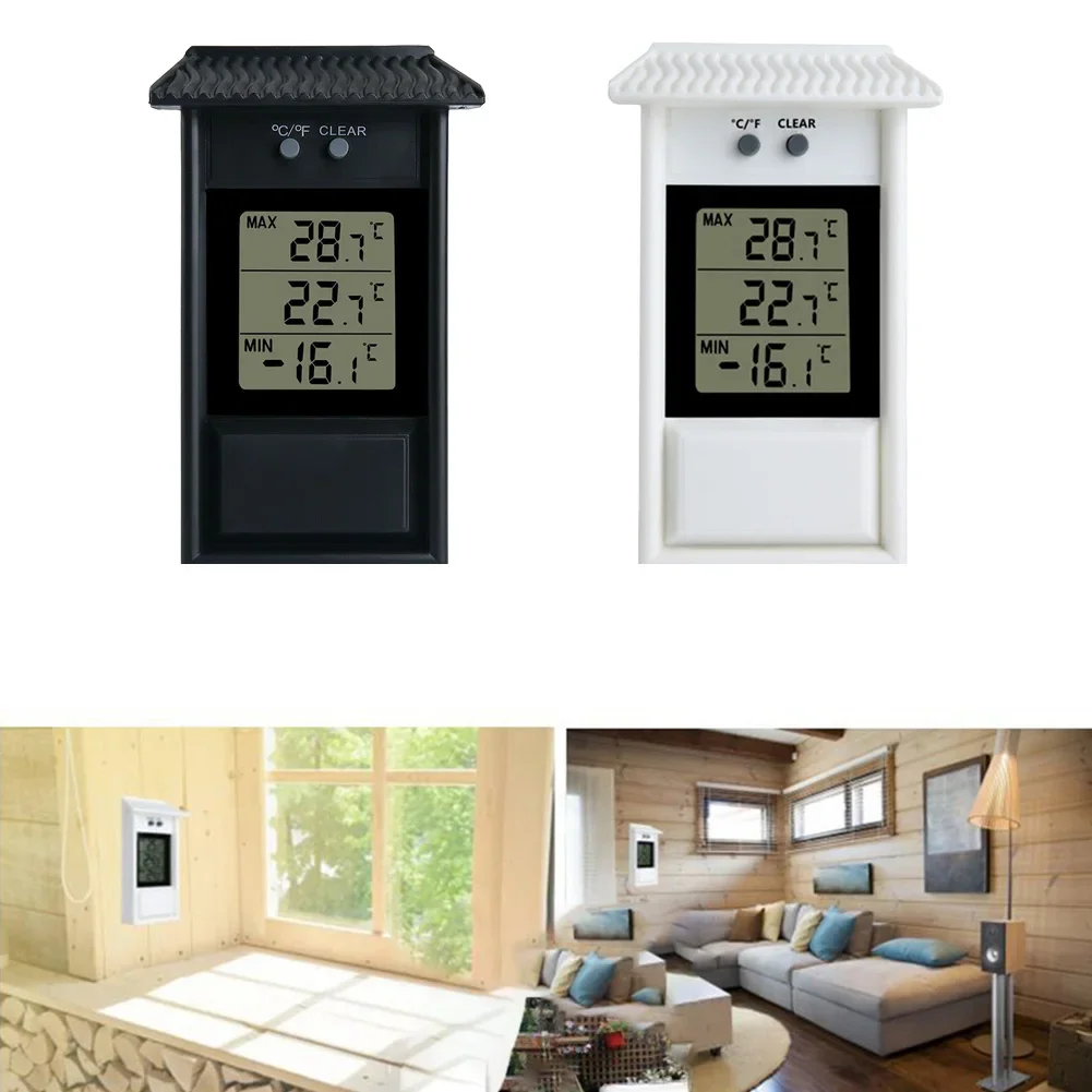 Waterproof Digital LCD Thermometer with Max-Min Display