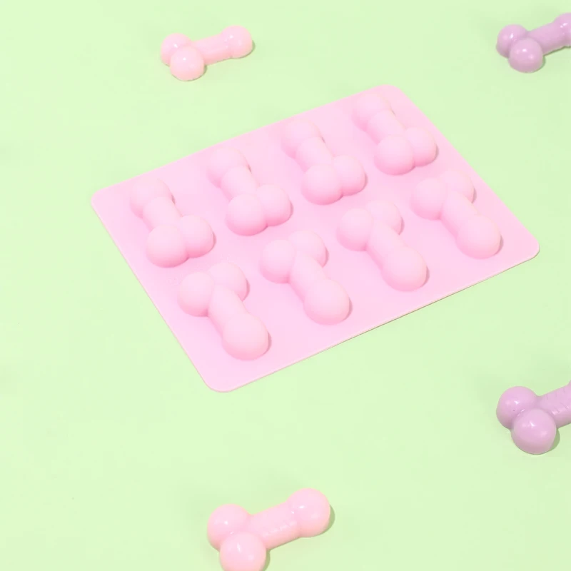 Penis Bachelorette Dick Silicone Soap Mold Candy Chocolate Fondant Cake Cube Sexy Ice Penis Creative Ice Dick Tray Tray