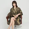 Barber Shop Ironing Dyeing Guest Robes Beauty Hair Care Waterproof And Breathable Long Robes Hair Cutting Aprons Home Clothing 4