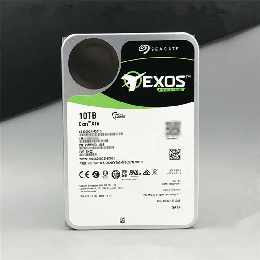 Seagate Exos X16 10TB 7200RPM Internal Hard Drive - 3.5