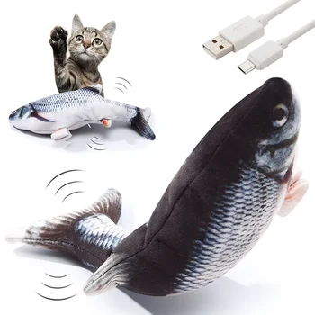 3841-c65f69.jpg Interactive Cat Toys USB Charger Simulated Fish Moving Electric Floppy Fish Catnip Cat Toy Puppy Cat Chew Bite Toy Pet Supplies