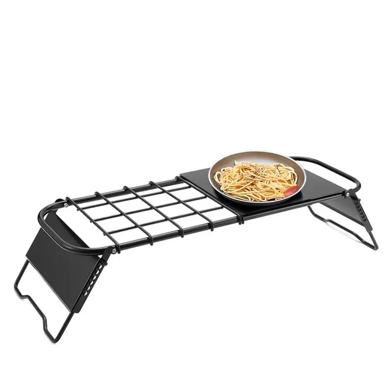 Adjustable Fire Cooking Grate Folding Camping Grill Adjustable Height