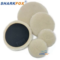 Sharkfox 3" -7" Wool Polishing Pad High Density Lambs Woollen Polish Buffing Pad Car Polisher Buffing Waxing 1