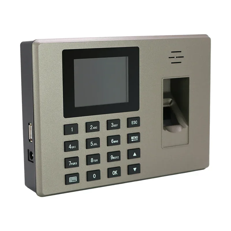 CN biometric fingerprint punch usb time clock office attendance system recorder timing employee machine multi-language -gold