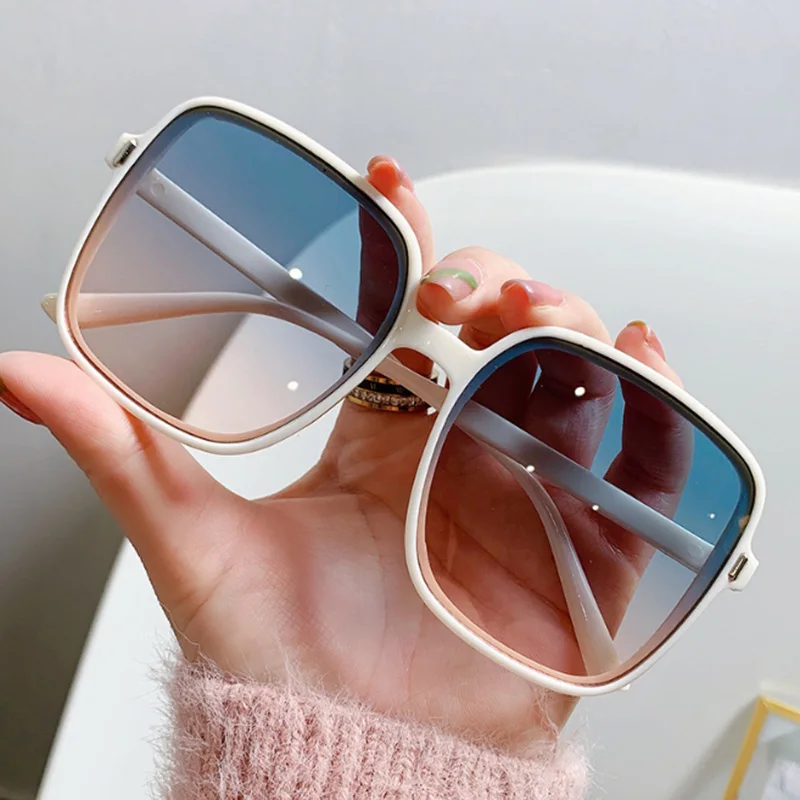 

Classic Big Rectangle Sunglasses Women's Fashion Square Sun Glasses Men's Classic Vintage Eyewear UV400 Oculos De Sol