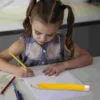 Yellow Octagonal Wooden Large Pencils Students Stationery Portable Funny Writing Tools Cartoon Drawing Pens Comically Giant Wood 4