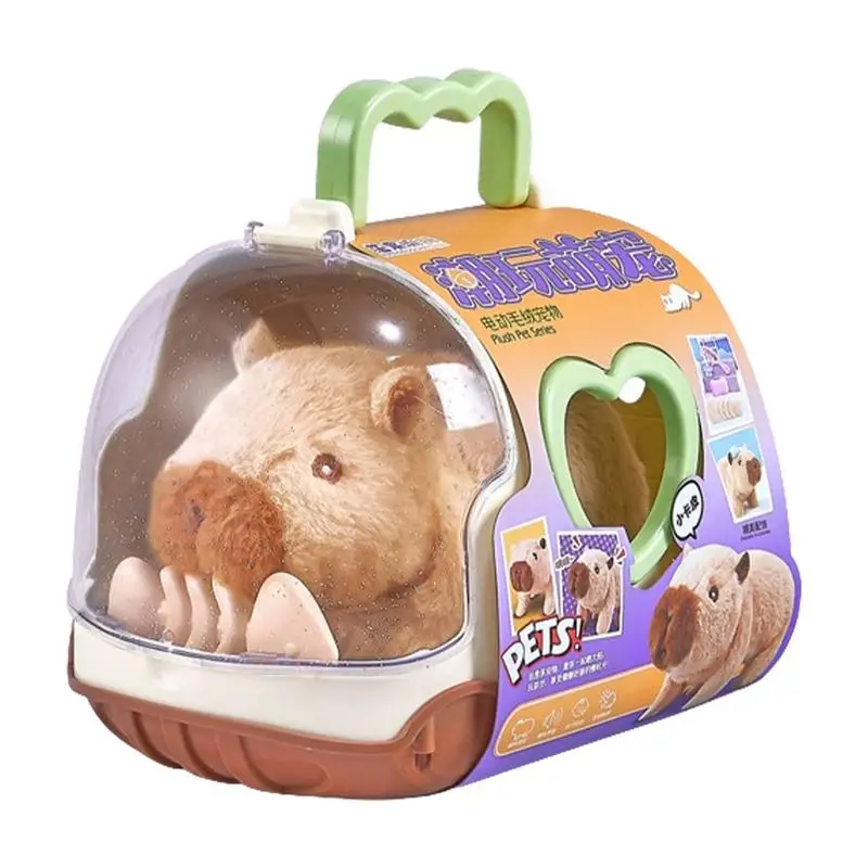 Electric Capybara Figure Walking Doll With Sound Plush Toy Boys Girls Over 3 Years Old Animal Companion For Study living Room 2