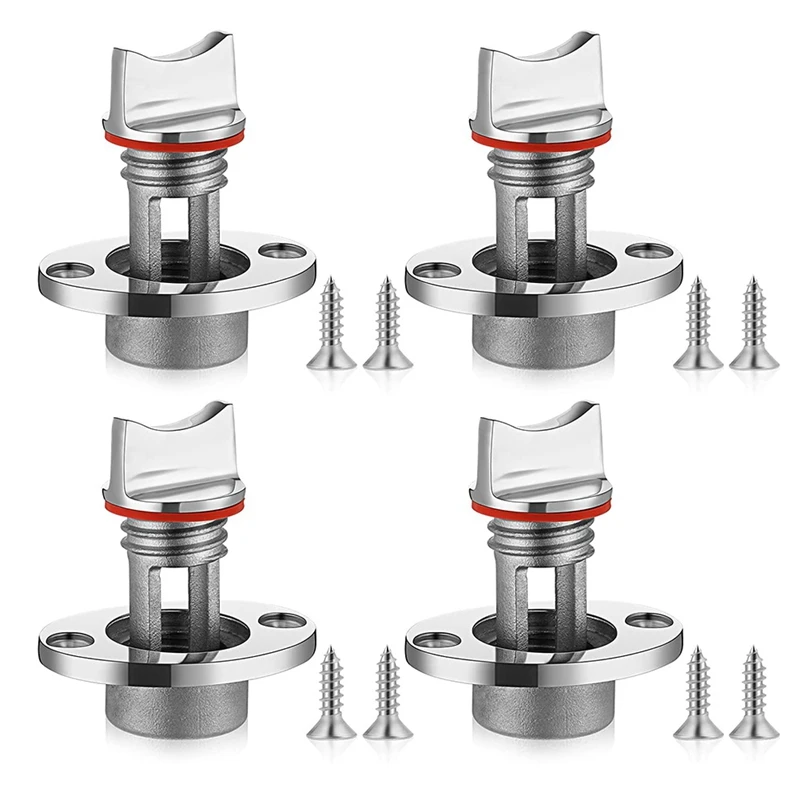 NEW Marine Drain Plug Stainless Steel Boat Drain Plug Kit Oval Garboard