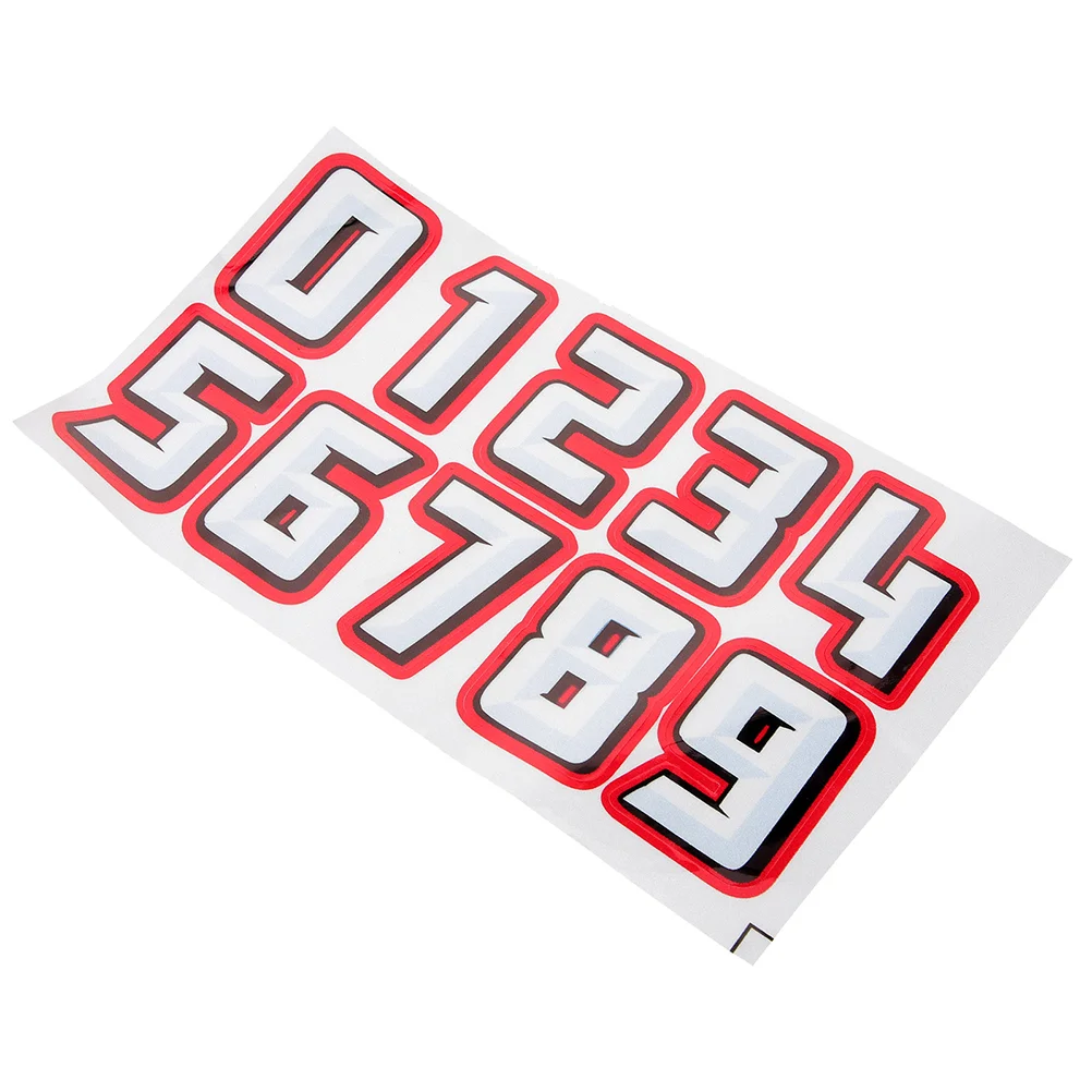 

Football Sticker Car Decals Sticky Number Reflective Film Numbered Stickers