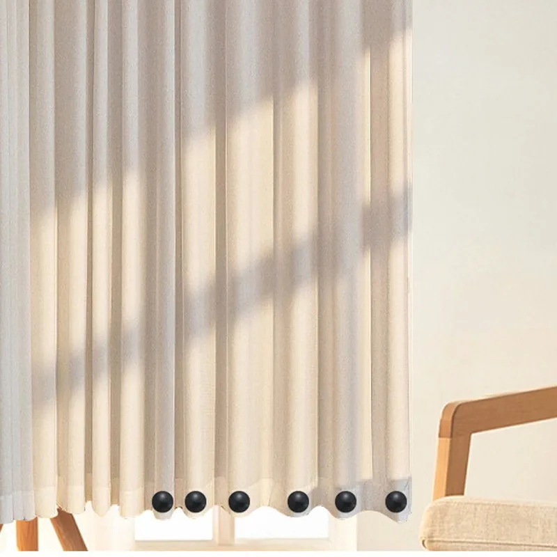 Strong Magnetic Curtains Weights Magnet Buckle Windproof Shower Curtains Anti Floating Balcony Cloth Weights Drapery Tablecloth