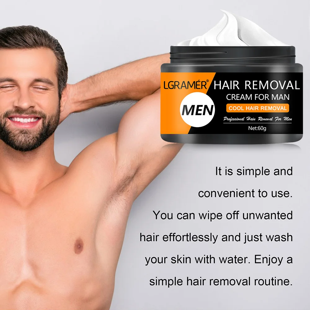 Painless Hair Removal Cream Permanent Hair Remover for Men's  Armpit Legs Arms Hair Growth Inhibitor Depilatory Body Cream 5