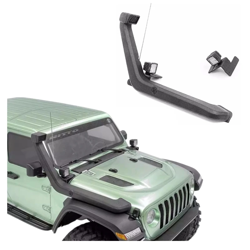 

CChand Simulation Wading Hose Antenna Spotlights for 1/10 Rc Rock Crawler Car Axial SCX10 III JLU Wrangler Body Shell Upgrades