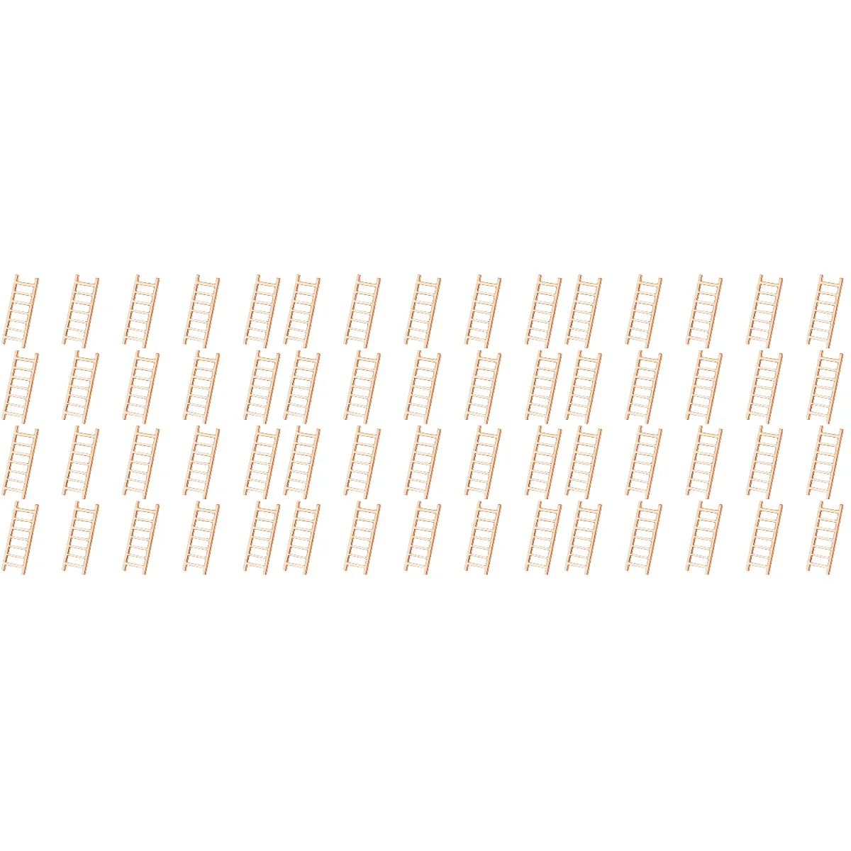 

60 pcs Mini Ladder Miniature Ladder Decor Mini Ladder Adorn House Ladder Accessories