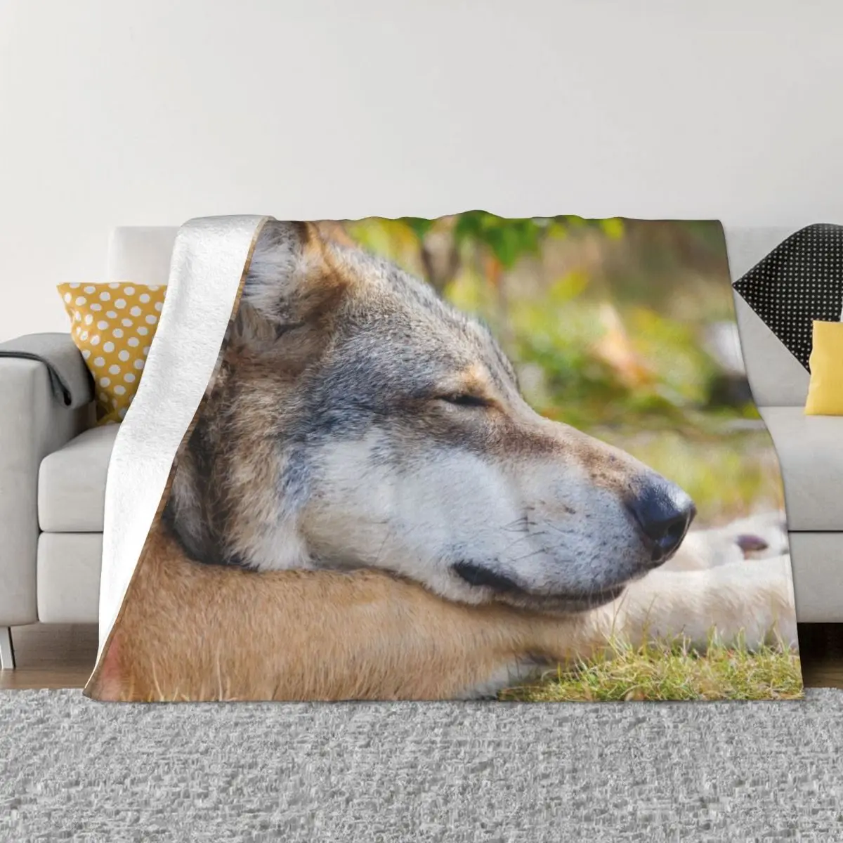

Beautiful coyote wallpaper Throw Blanket Thin christmas decoration Blankets