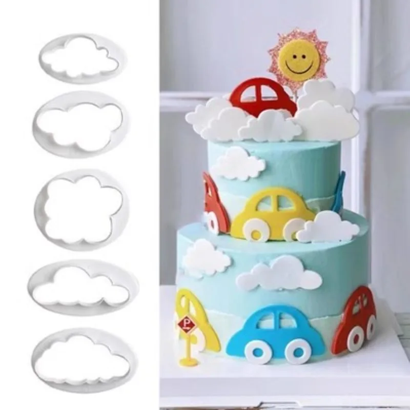 Description Picture 2 of item5Pcs/set Fondant Cutter Cloud Plastic Cake Cookie Biscuit Cutter Fondant Mold Fondant Cake Decorating Tools Sugar Craft