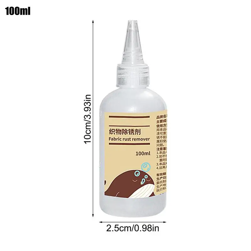 Rust Stain Remover For Clothes 100ml Laundry Stain Remover Clothes Roller Multi-Fabric Cleaner Clothing Cleansing