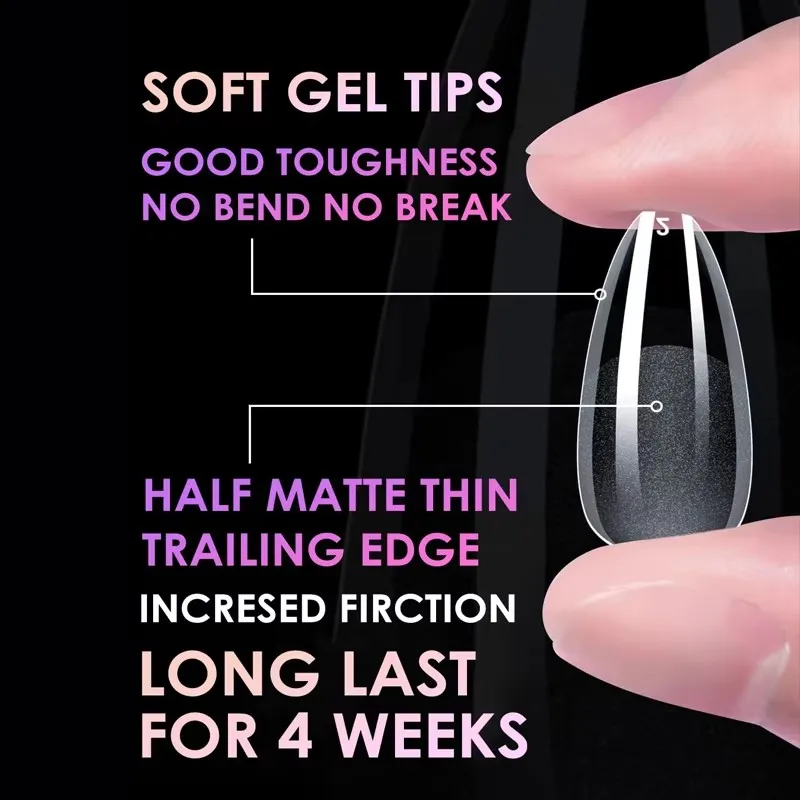 120개 풀커버 프레스온 네일 팁 스틸레토 하이힐 아몬드 코핀 프렌치 페이크 소크오프 젤 네일 익스텐션 팁