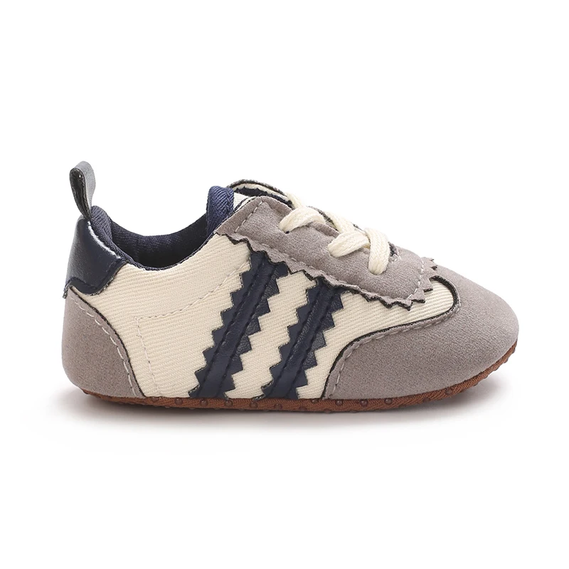 【Best SKU活动价 Guaranteed】 NEW Fashion Color Blocking Lace Up Casual Shoes Spring And Autumn Baby Casual Shoes 0-18 Months Flat Shoes Baby Walking Shoes.
