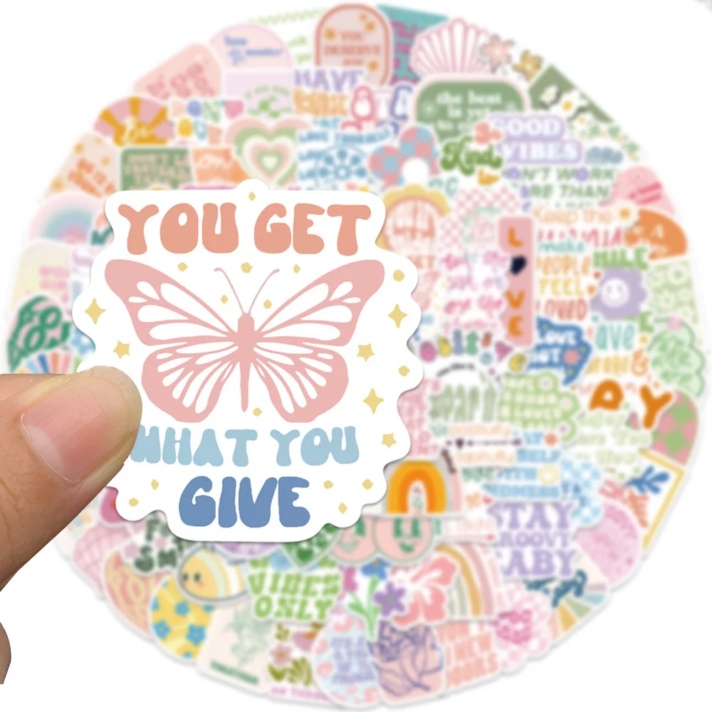 

100Pcs Cartoon Inspirational Girl Graffiti Stickers DIY Kid Toys Skateboard Car Laptop Decal Graffiti Sticker
