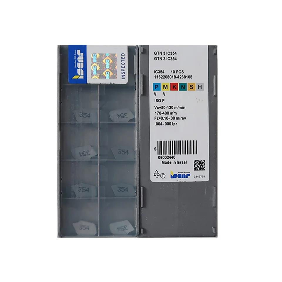 イスカル ISCAR 旋盤チップ GTN 3 IC354 ショップ 3箱セット イスカル