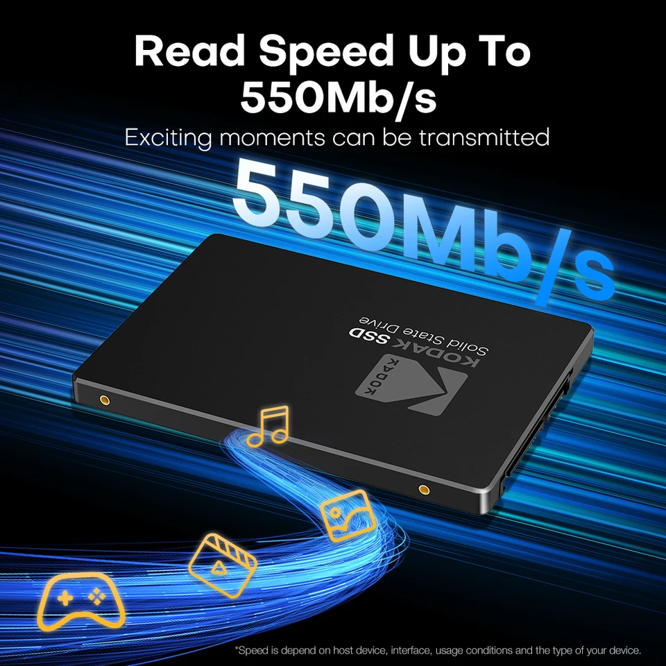 KODAK SSD SATA 3 1TB/512GB/256GB/128GB Internal Solid State Drive