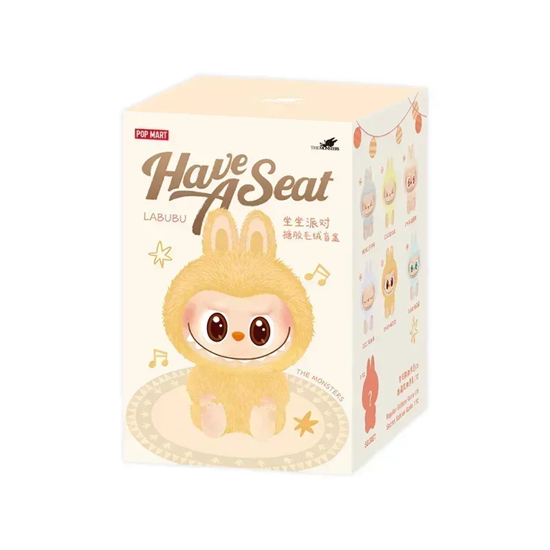 thumbnail image 1 of Genuine Labubu Have A Seat Series Figure Cute Enamel Face Labubu The Monsters Action Figure Kawaii Model Doll Keychain Bag Toy, 1 of 5