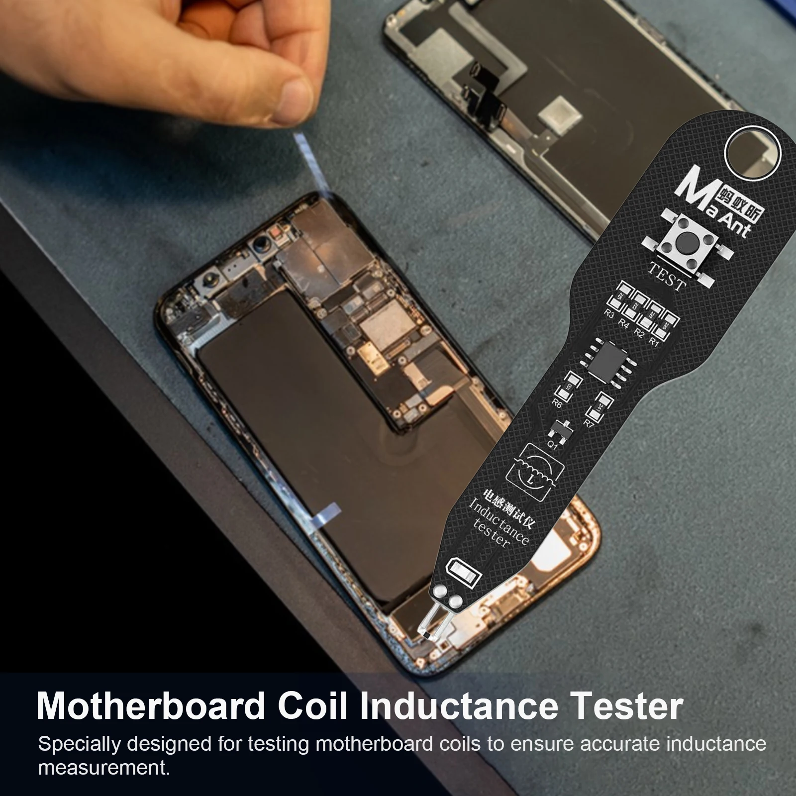 Motherboard Coil Tester Inductance Detector Tool for PC Repair Electromagnetic Induction Quick Fault Check Tool Inductor Tester