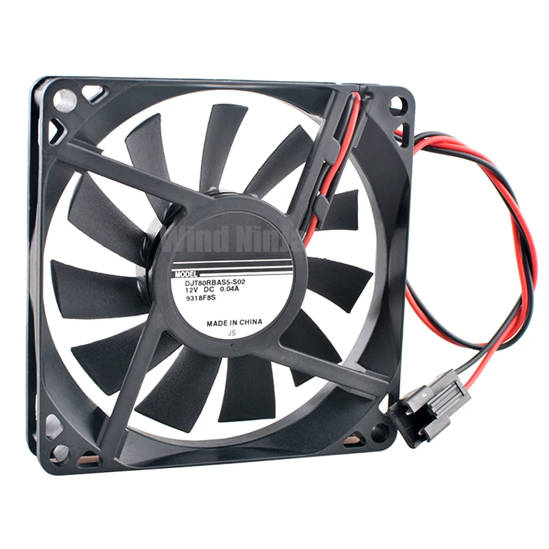

DJT80RBAS5-S02 8cm 80mm fan 80x80x15mm DC12V 0.04A quiet cooling fan is beneficial for cooling refrigerators