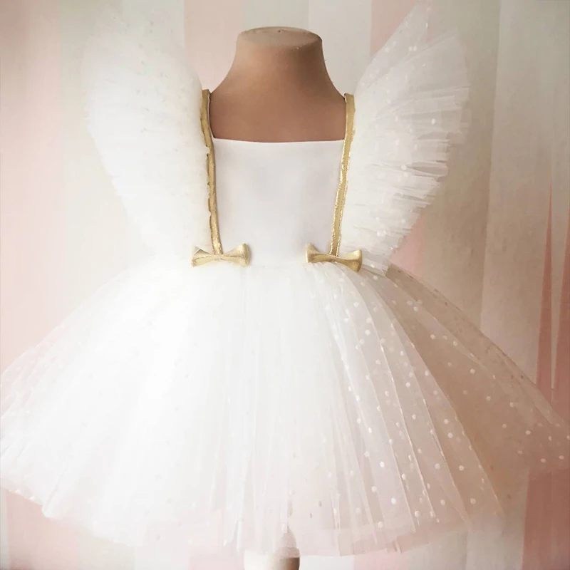 

Princess Dresses For Kids 2-7 Year Birthday Dress Flowers Girls Dress Childrens Birthday Party Costume Infant Dress Communion