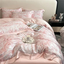 Oloey conjunto de cama tencel lyocell fibra capa edredão macio lençol legal roupa de cama com elástico 150x200 200x220 sedoso conjunto cama