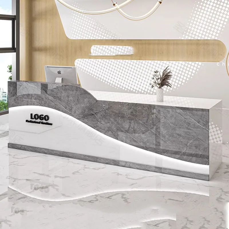 Piccolo Ricevimento Moderno Ufficio Reception Leggio Bianco Cassa Liquido Bar Negozio Bancone Registro Pulpitos Leggio Negozio Mobili