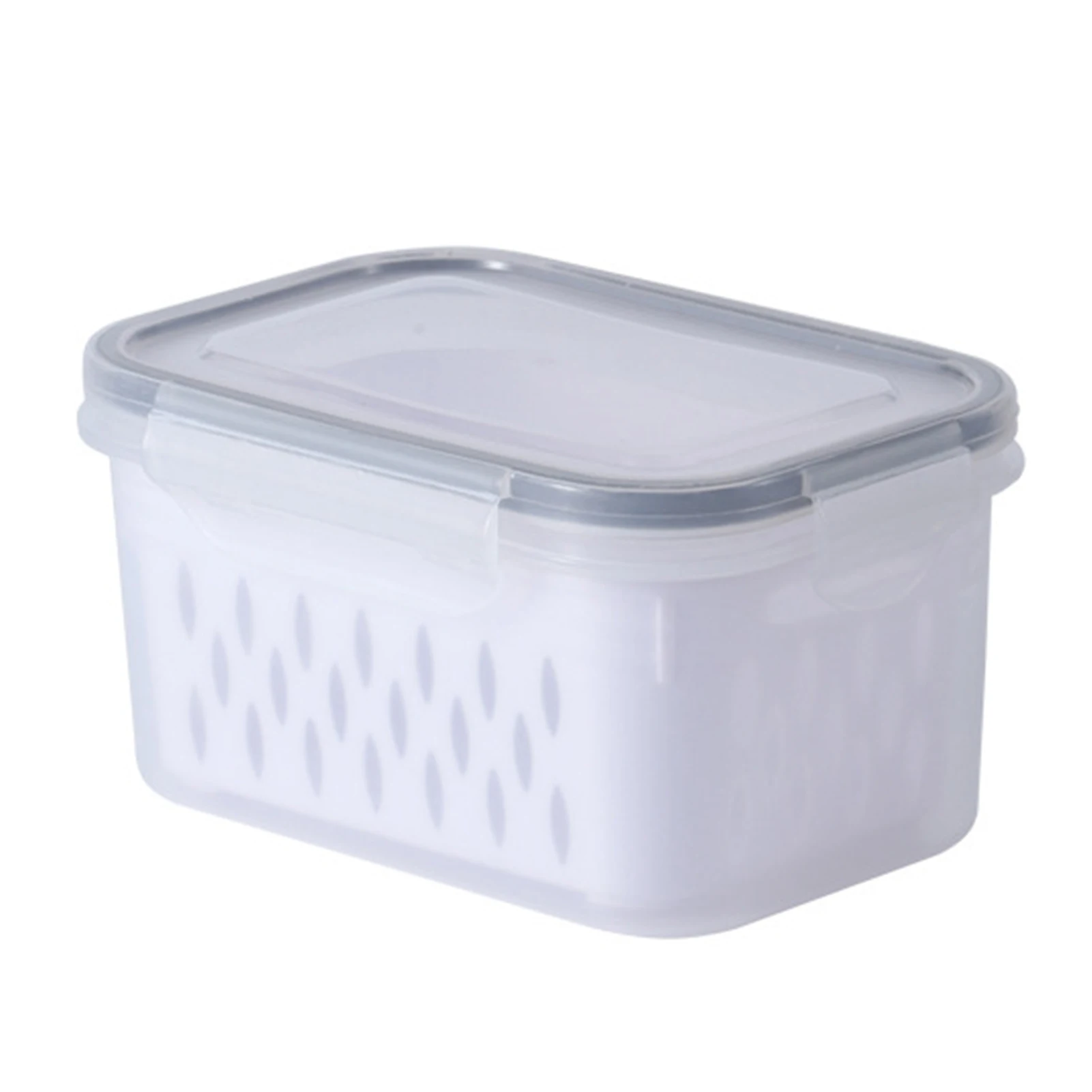 Boîte De Rangement Frigo – Boîte à Fruits Et Légumes, Couvercle égouttoir, Plastique