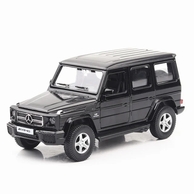 RMZ City 1/36 Mercedes Benz G63 AMG SUV Alloy Car Model Diecast Metal Toy Off-road Vehicle Car Model Simulation Collection Gift - Black