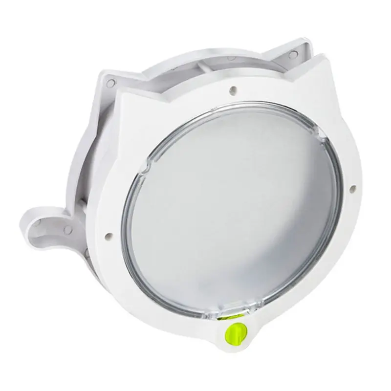 new Small Round for Cat Door with 4-way Lock Pet Plastic Window Lockable Safe Dog