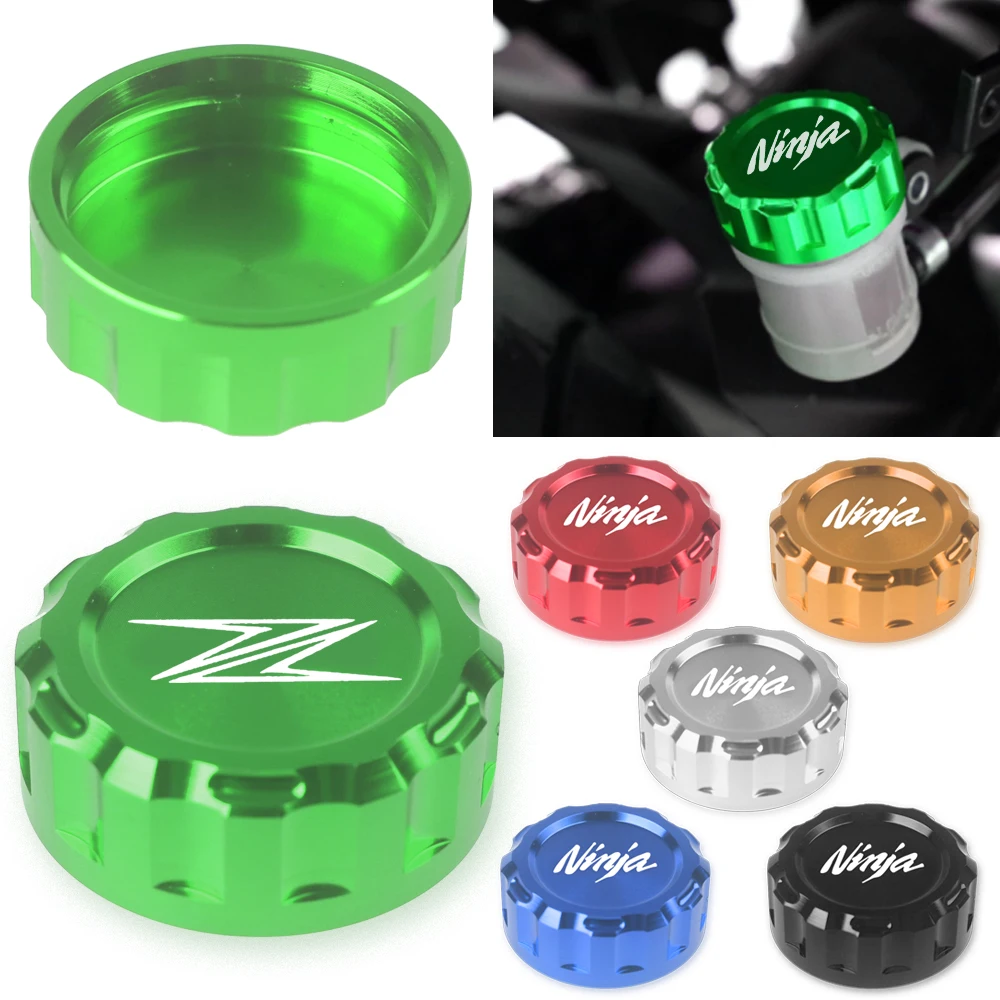 For Kawasaki Z900 Z800 Z400 Z750 ZX10R Z1000SX Z900RS Z1000 Z650RS Ninja 400 650 Rear Brake Fluid Cylinder Cap Reservoir Cover