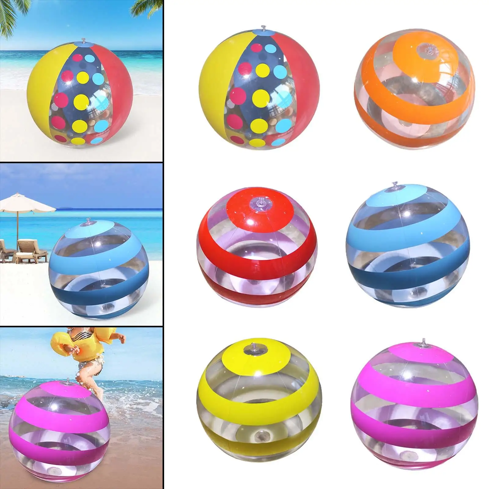 Beach Ball Leakproof Pool Game Inflatable Pool Toys for Home Beach Summer