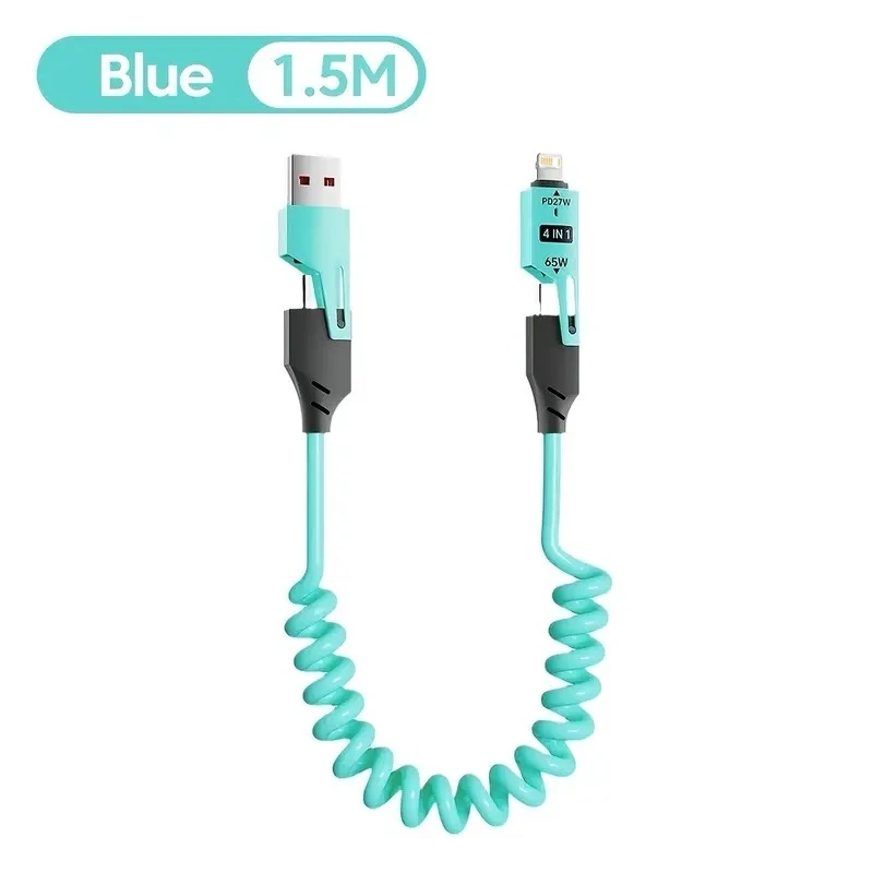كابل بيانات سريع USB-C زنك 65 واط
