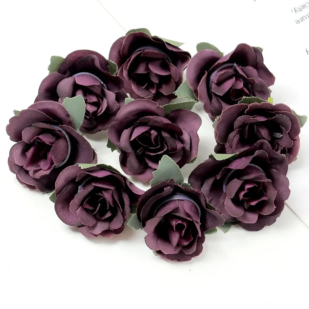 10/20pcs Rose künstliche Blumen Köpfe 3,5 cm gefälschte Blumen für Wohnkultur Hochzeit Hochzeit Dekoration DIY Girlande Geschenk zubehör – Detail 13