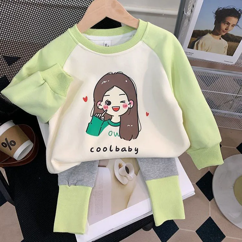 

2Pcs/Set Baby Girl Clothes Girls Spring Long Sleeve Suit 2023 New Fashion Children's Clothing Girl Set 1 2 3 4 5 6 7 Years Old