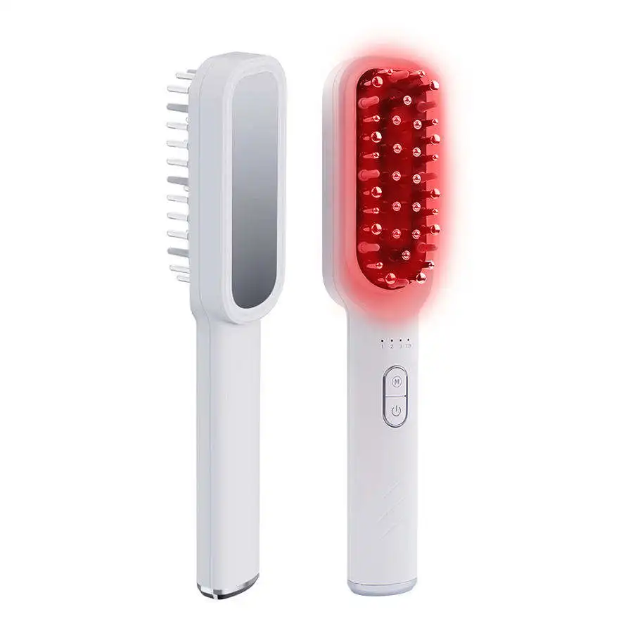 Lescolton Electric RF Hair Growth Comb Anti-Hair Loss Medicinal Scalp Massage Comb LED Red Light Micro-current Vibration Massage