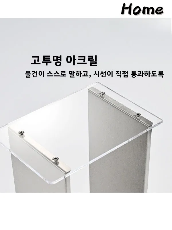 아크릴 스테인레스 스틸 스토리지 랙 홈 박물관 바우하우스 스타일 데스크탑 향수 디스플레이 선반 침실 정리함 화장품 홀더