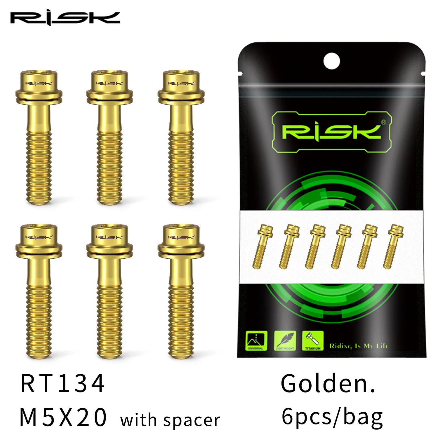 M5x15mm Titanium Ti Bolts Screws Cylindrical Head Hex Socket Screw