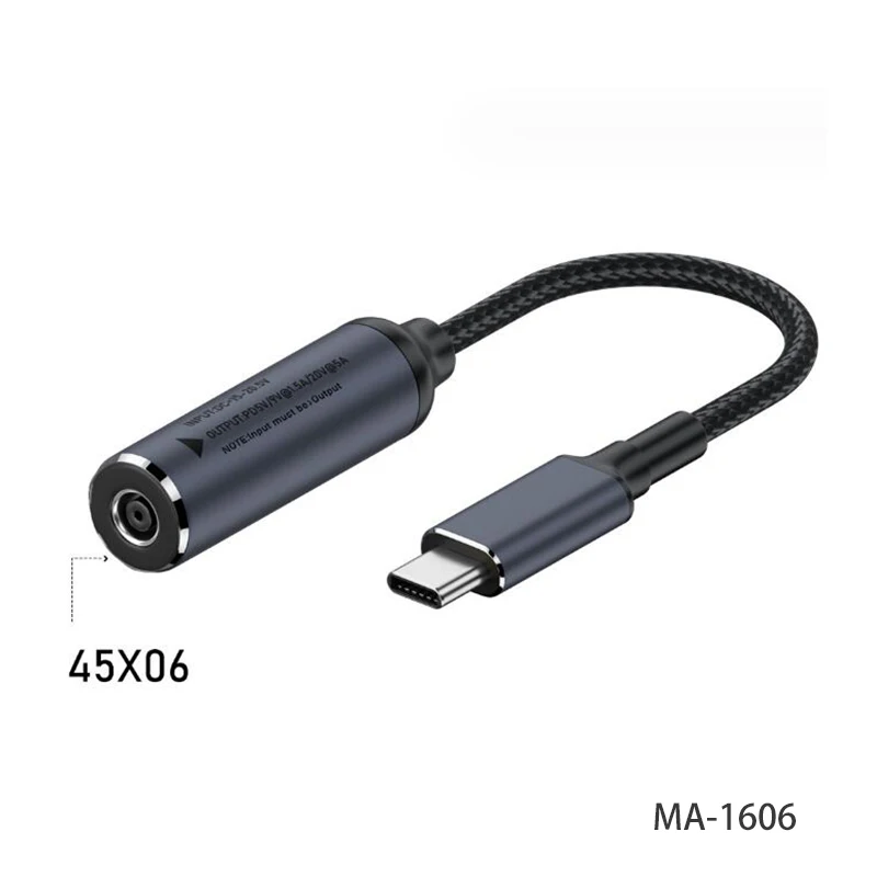 1PCS 100W DC Buchse auf Typ-C Adapter Kabel Universal Laptop PD Konverter Schnelle Ladekabel 5V/9V/20V Geeignet für Lenovo HP – Detail 17
