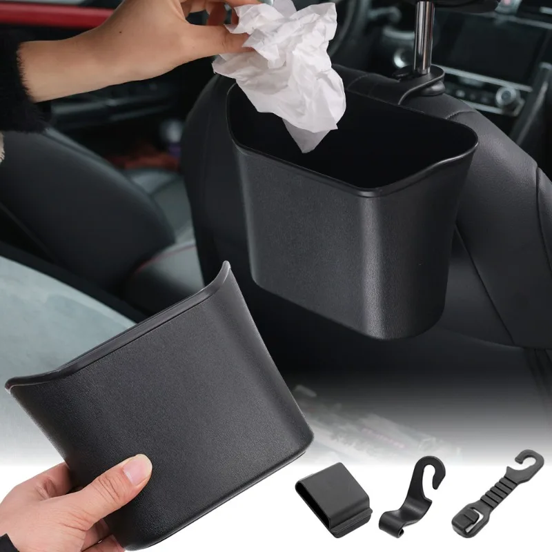 

Car Multifunctional Garbage Bin Car Seat Back Hanging Storage Box Auto Front Rear Door Storage Holder Car Interior Organizer