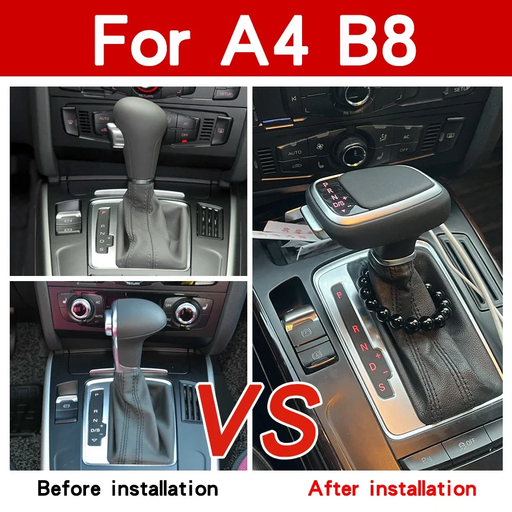 Gear Shift Knob Stick For Audi A6 C6 C7 A4 B8 S6 A7 A5 8t Q5 8r Q7 4L A3 8P S5 S