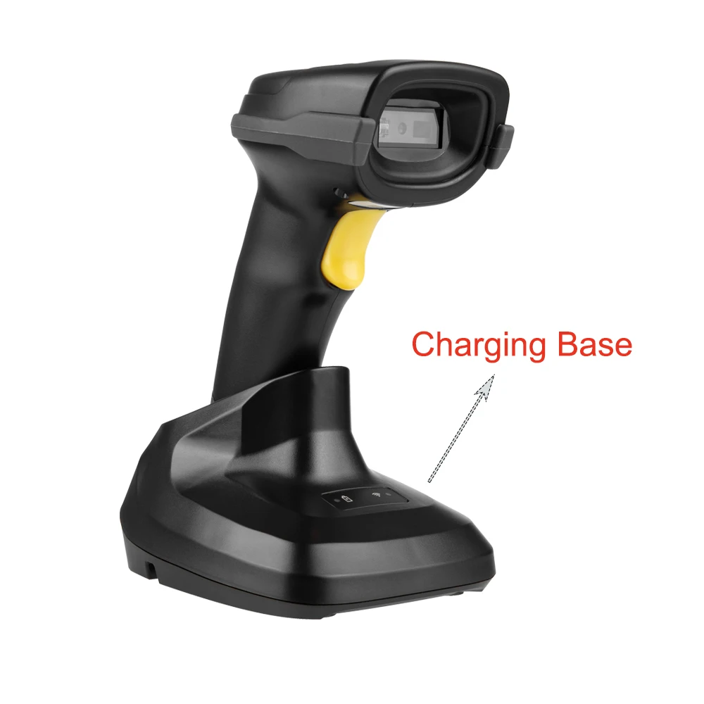 Scanner 2d Wireless with charging base qr Scanner Bluetooth Barcode Reader Code Bar Handheld Wireless Barcod PDF DM code