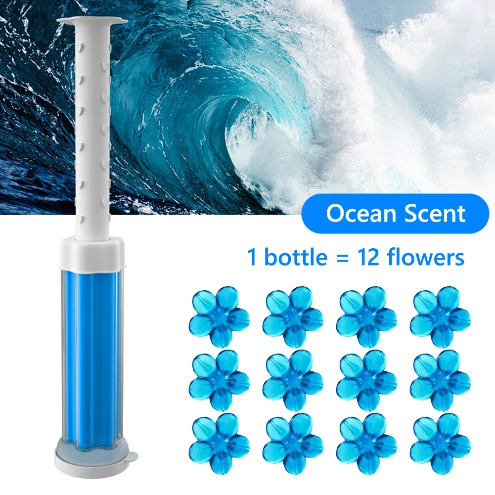 Toilet Cleaner Gel 5pcs/Set Flower Aromatic Deodorant Air Freshener Needle Detergent Bathroom Closestool WC Cleaning