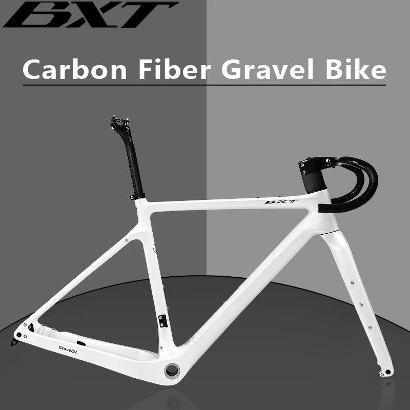 Cadre Vélo Gravel/Route Carbone LEXON GFX - Freins Disque 700C - Tailles 50 à 58 Cm - Neuf