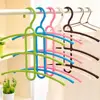 Plastic Fishbone 3 layer Multifunctional Clothes Hanger Wardrobe Clothes Hanger Anti-skid Plastic Clothes Rack 5